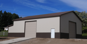 Garage Hobby Shop in Billings Post Frame Building Construction in Spokane