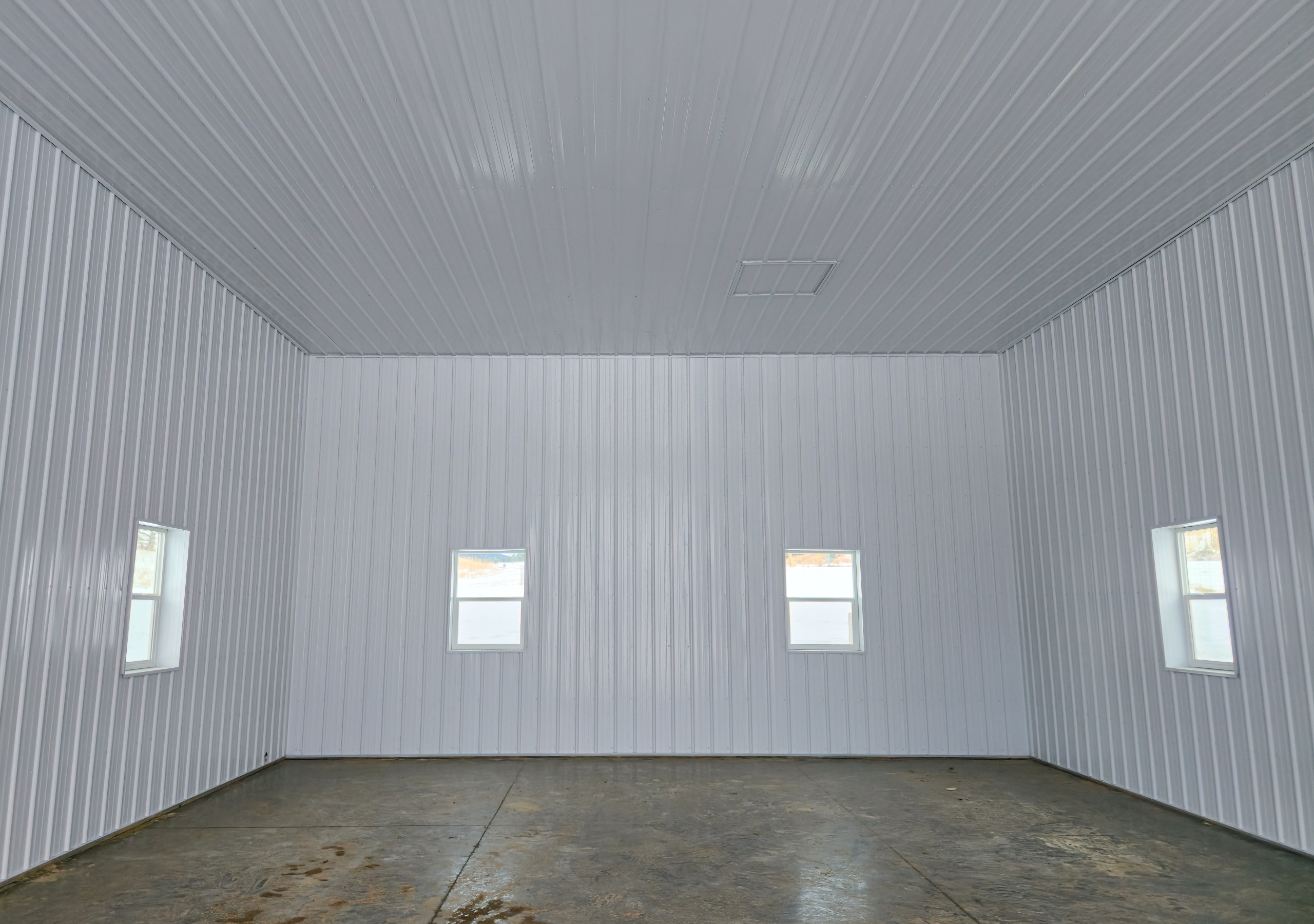 30x48x16 Single door Vehicle_RV Storage, built by MQS, featuring Grey Metal siding, Black metal Trim and Roofing, In Jefferson City, MT