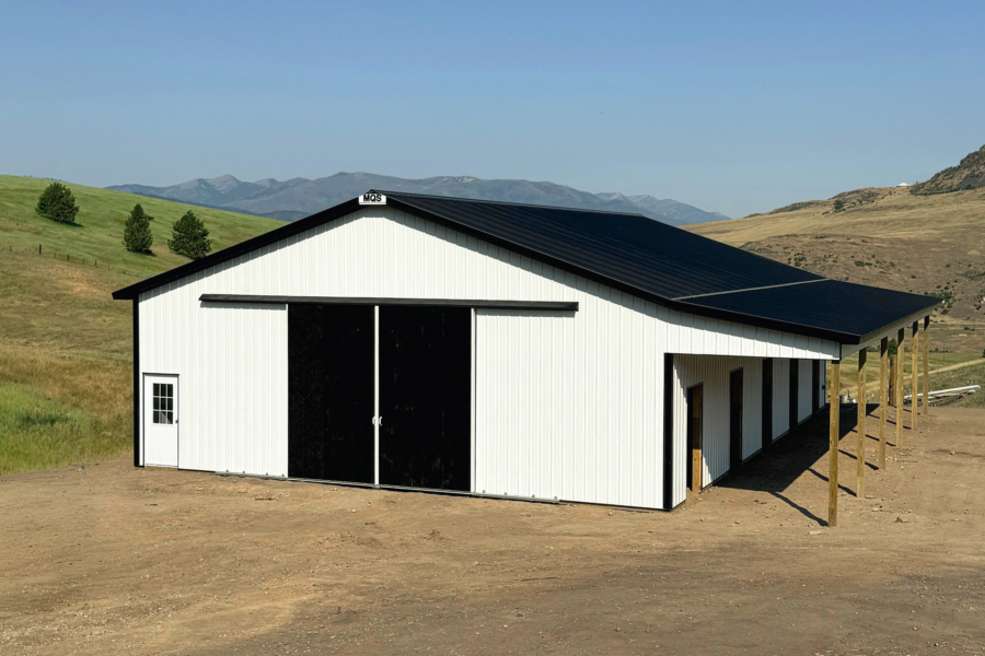 Calfing Shelter Agricultural Pole Barn Available for Custom build by MQS in Montana
