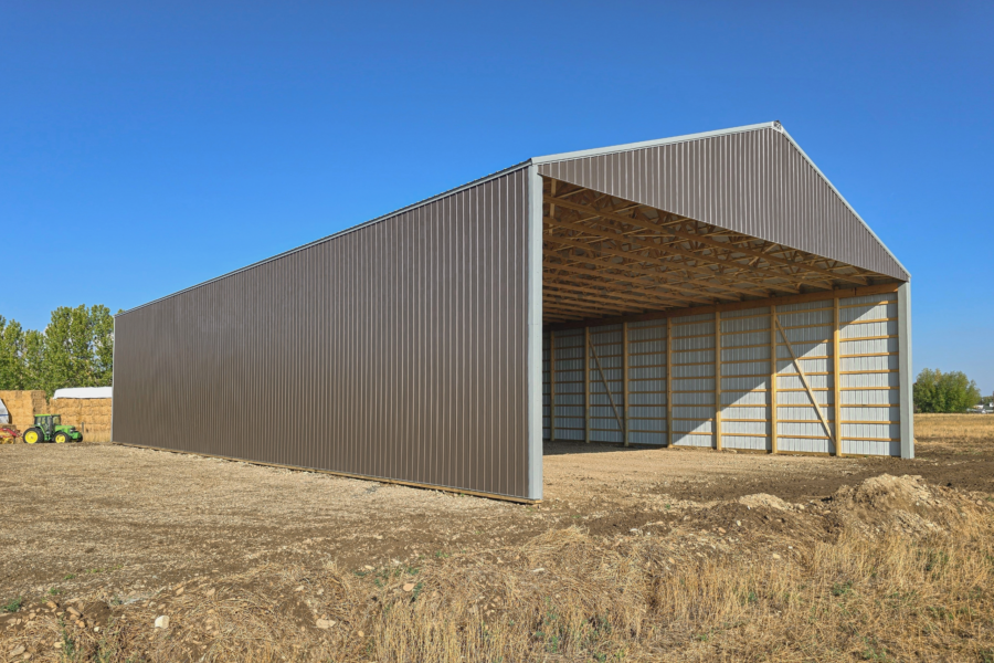 HAY & Grain STORAGE Agricultural Pole Barns Available for Custom build by MQS in Montana